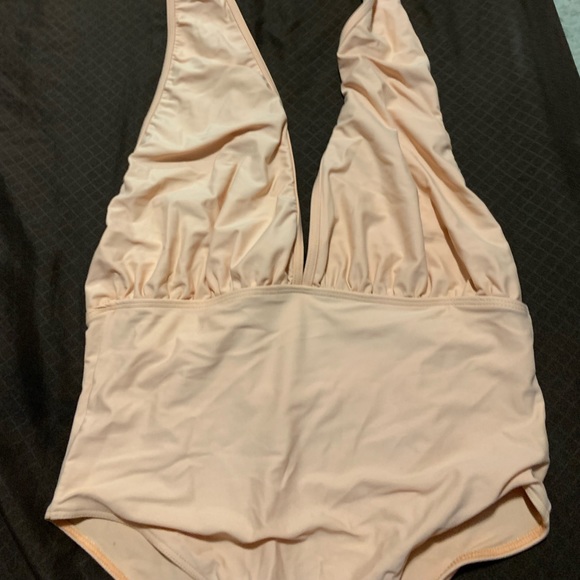 American Apparel Nylon Tricot Halter One Piece - Picture 2 of 4